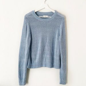Lou & Grey Light Blue Pullover Knit Sweater
